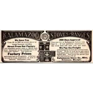 Kalamazoo Stove Co Mfrs Stoves & Ranges Kalamazoo MI 1904 Clipping SAI7-H7